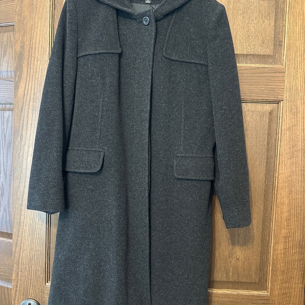 Gallery Charcoal Wool Coat